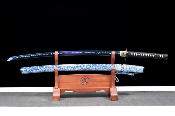 (6)hand forged Japanese katana swords/functional/sharp/HW/Thunder